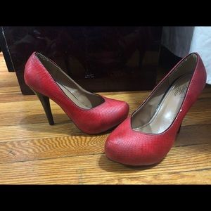 Red Heels,Okay Condition Size 6 1/2.